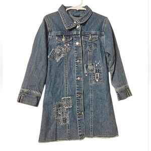 P.Y.T Denim Patchwork Girls Dress Size 5/6